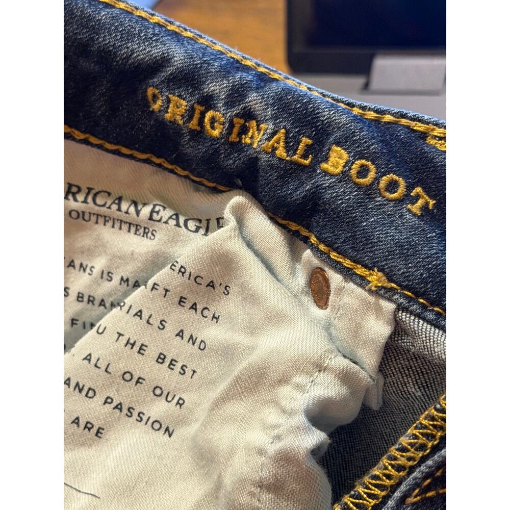 American Eagle Extreme Flex Original Boot Cut Fit Blue Jeans Men's 32x30 - Picture 11 of 13